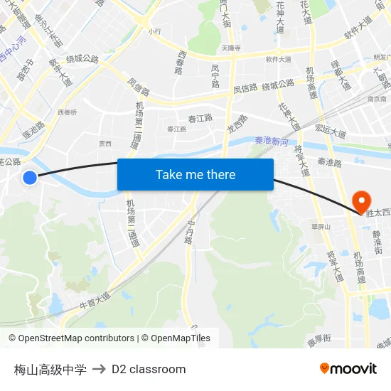 梅山高级中学 to D2 classroom map