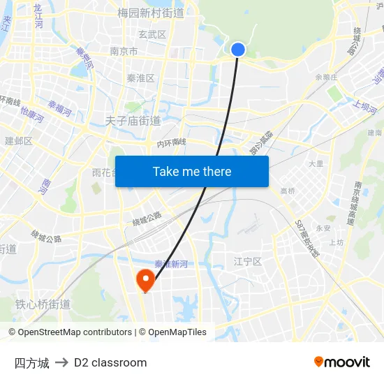 四方城 to D2 classroom map