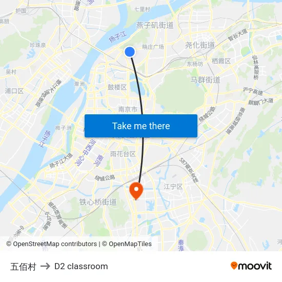 五佰村 to D2 classroom map
