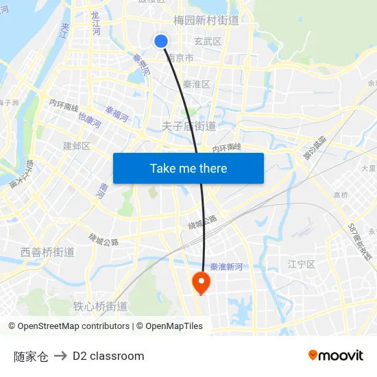 Suijiachang to D2 classroom map