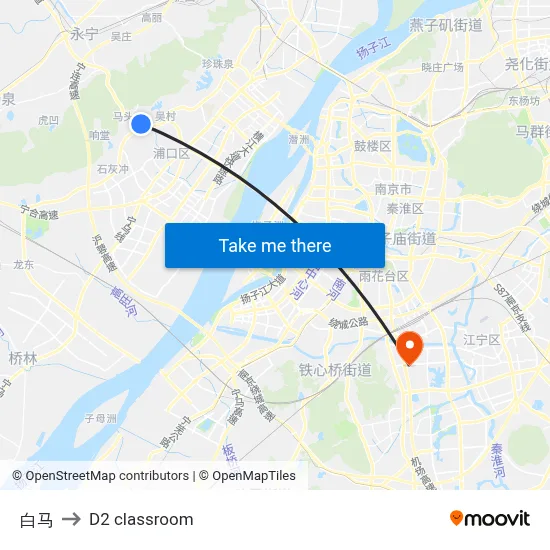 White Horse to D2 classroom map
