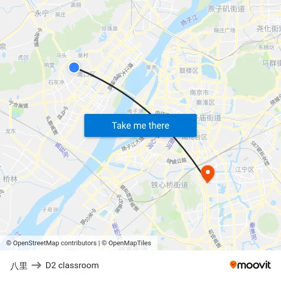 八里 to D2 classroom map
