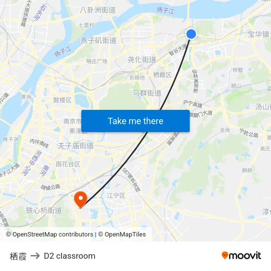 Qixia to D2 classroom map