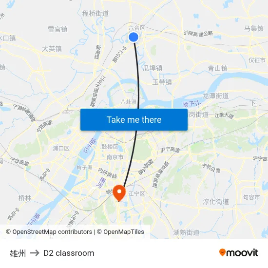 雄州 to D2 classroom map