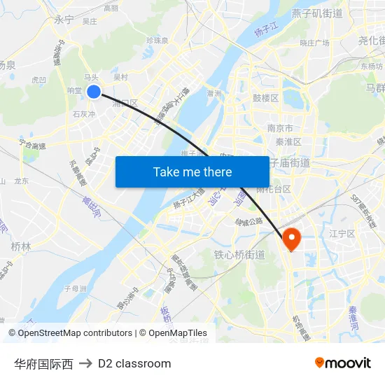 华府国际西 to D2 classroom map