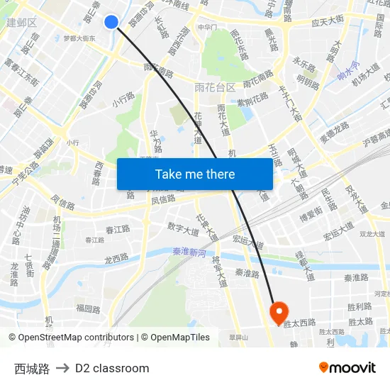 West City Road to D2 classroom map