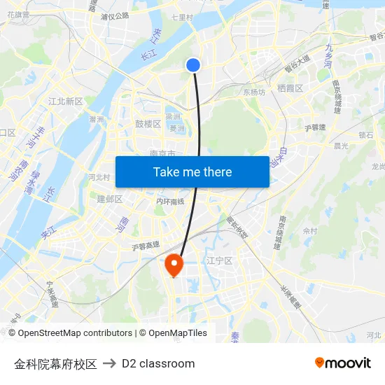 Jinke Institute Mufu Campus to D2 classroom map