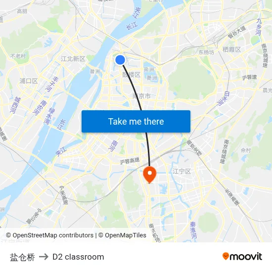 Yancang Bridge to D2 classroom map