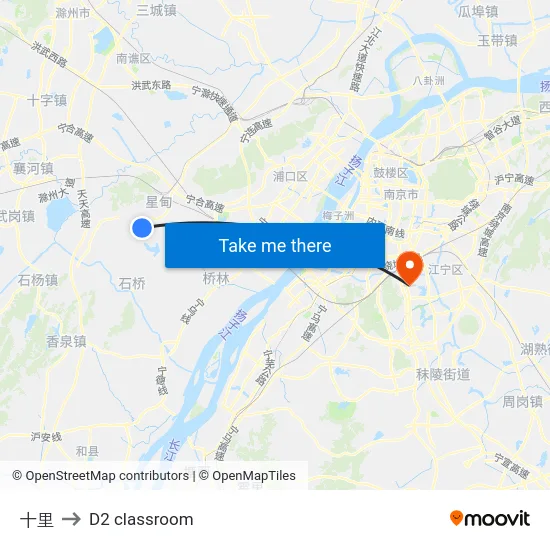 十里 to D2 classroom map