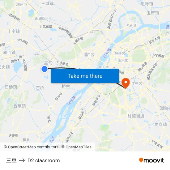 三里 to D2 classroom map