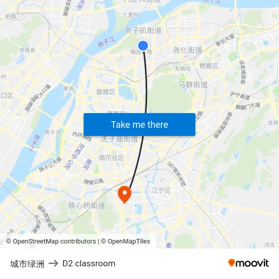 城市绿洲 to D2 classroom map