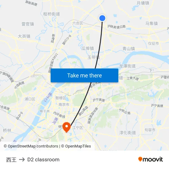 西王 to D2 classroom map
