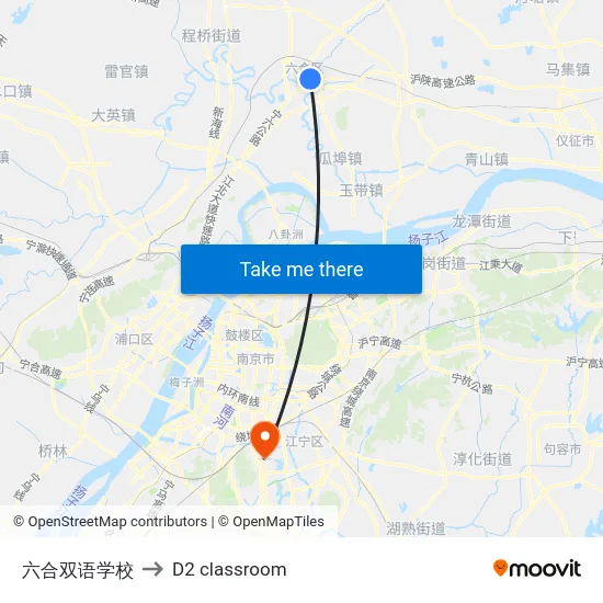 六合双语学校 to D2 classroom map