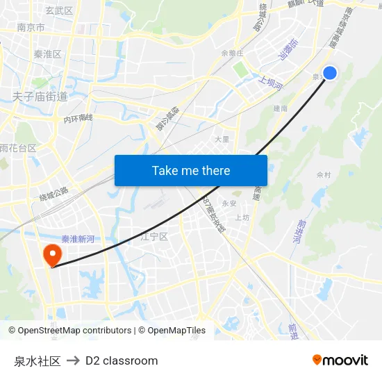 泉水社区 to D2 classroom map