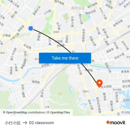 Xiaohang Community to D2 classroom map