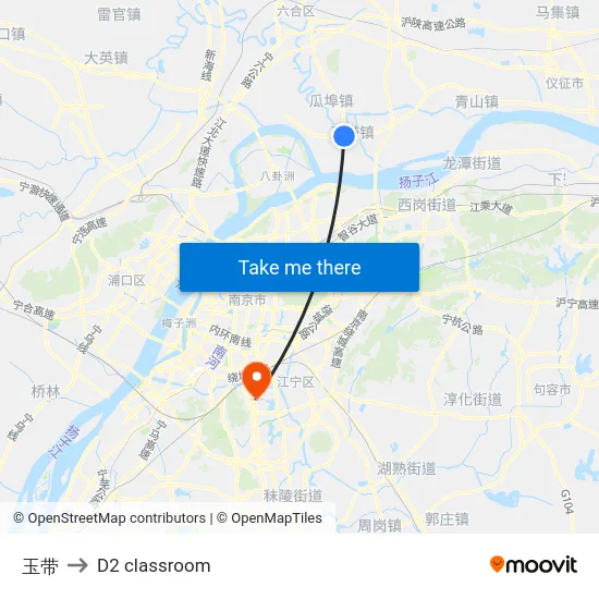 玉带 to D2 classroom map