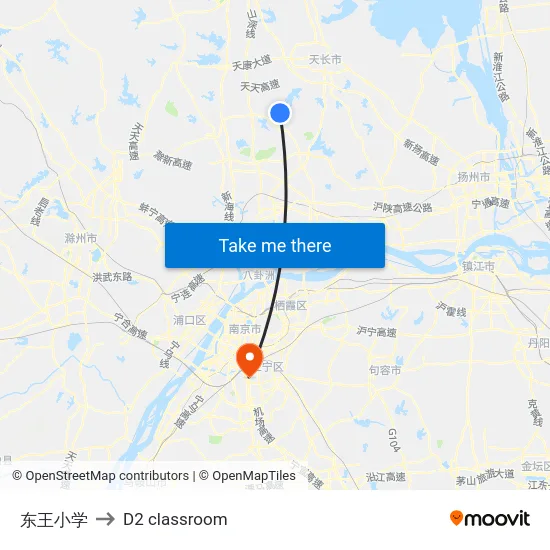 东王小学 to D2 classroom map