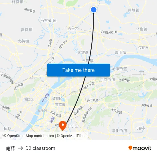 庵薛 to D2 classroom map
