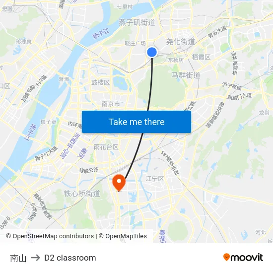 南山 to D2 classroom map