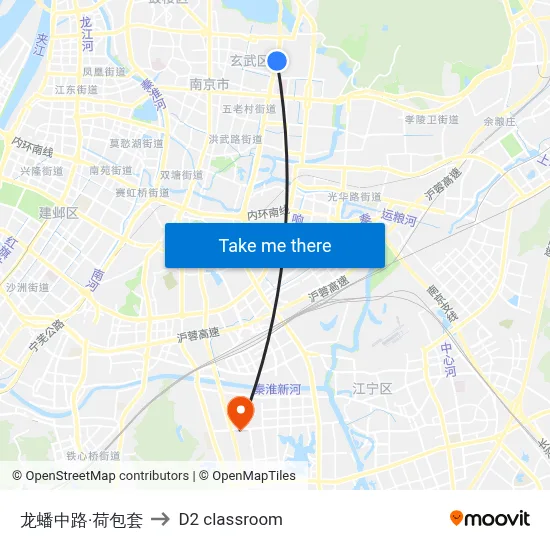 Longpan Middle Road & Hebao Set to D2 classroom map
