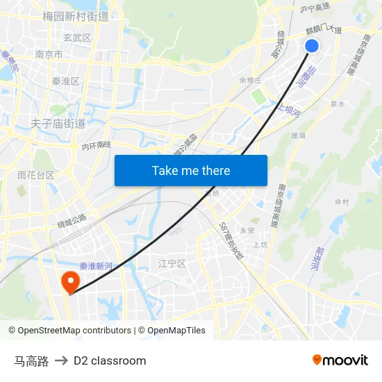 马高路 to D2 classroom map