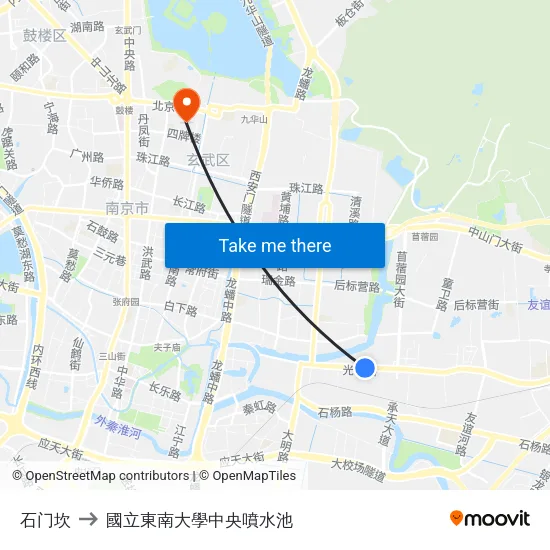 石门坎 to 國立東南大學中央噴水池 map