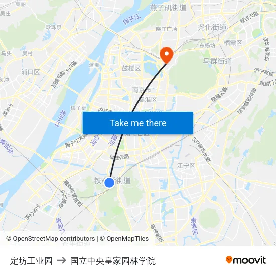 定坊工业园 to 国立中央皇家园林学院 map