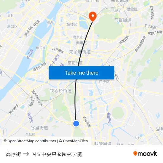 高厚街 to 国立中央皇家园林学院 map