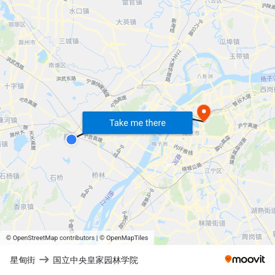 星甸街 to 国立中央皇家园林学院 map