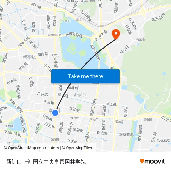 新街口 to 国立中央皇家园林学院 map