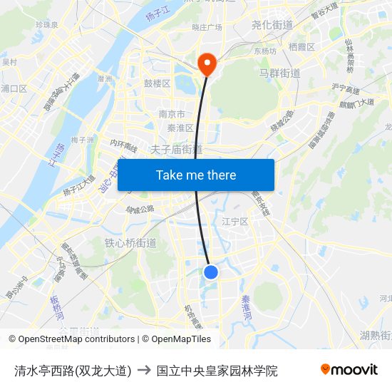 清水亭西路(双龙大道) to 国立中央皇家园林学院 map