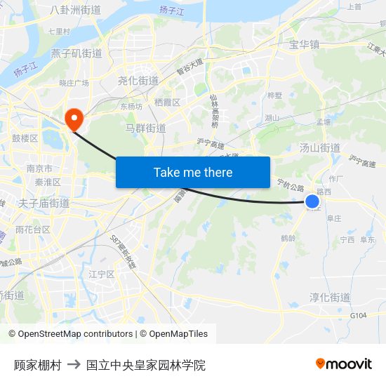 顾家棚村 to 国立中央皇家园林学院 map