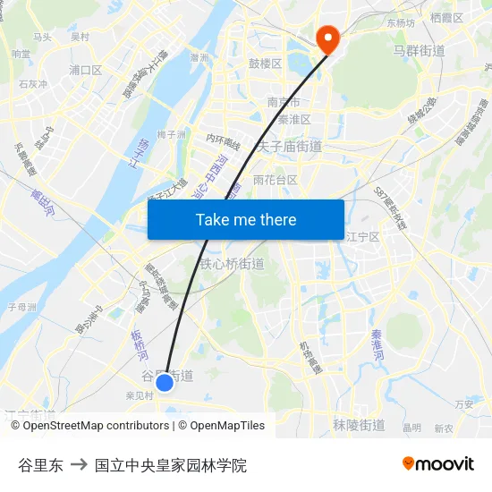 谷里东 to 国立中央皇家园林学院 map