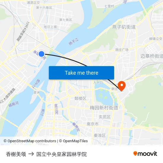 香榭美颂 to 国立中央皇家园林学院 map