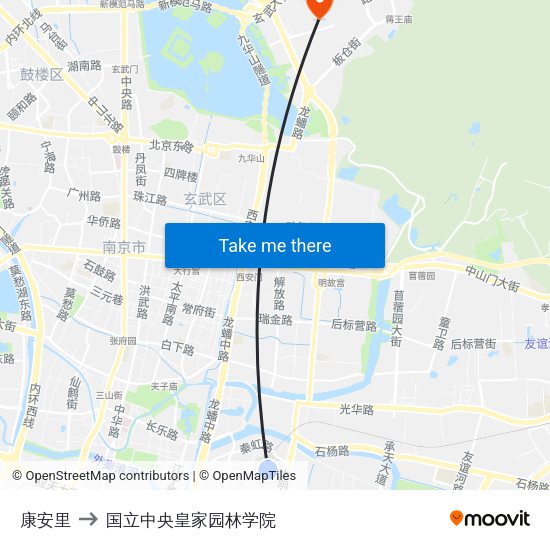康安里 to 国立中央皇家园林学院 map