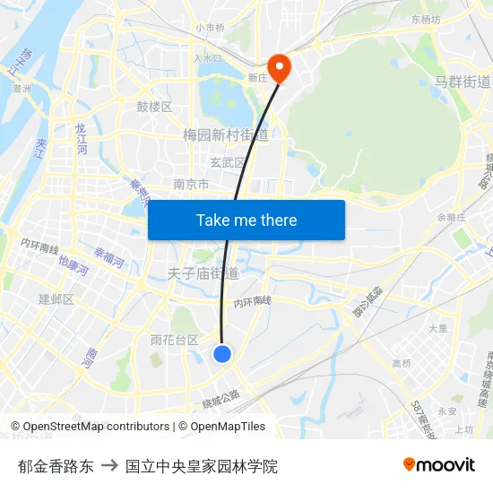 郁金香路东 to 国立中央皇家园林学院 map