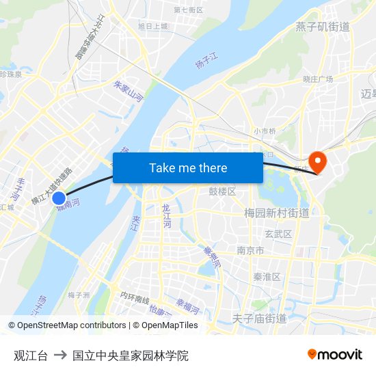 观江台 to 国立中央皇家园林学院 map