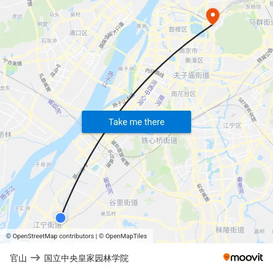 官山 to 国立中央皇家园林学院 map