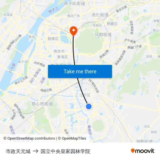 市政天元城 to 国立中央皇家园林学院 map