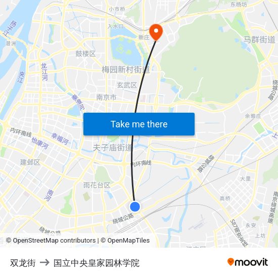 双龙街 to 国立中央皇家园林学院 map