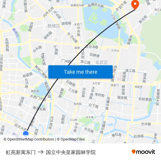 虹苑新寓东门 to 国立中央皇家园林学院 map