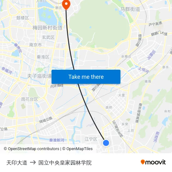 天印大道 to 国立中央皇家园林学院 map