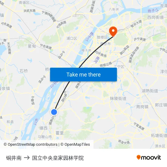铜井南 to 国立中央皇家园林学院 map