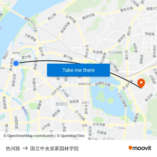 热河路 to 国立中央皇家园林学院 map