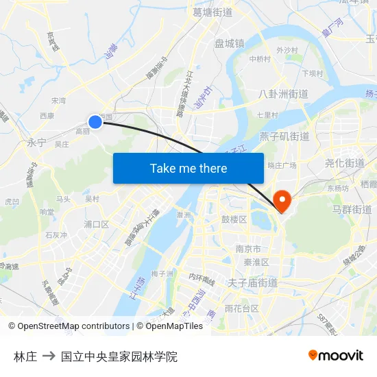 林庄 to 国立中央皇家园林学院 map