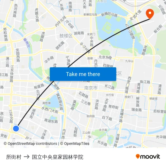 所街村 to 国立中央皇家园林学院 map