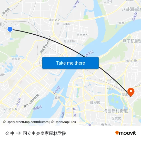 金冲 to 国立中央皇家园林学院 map