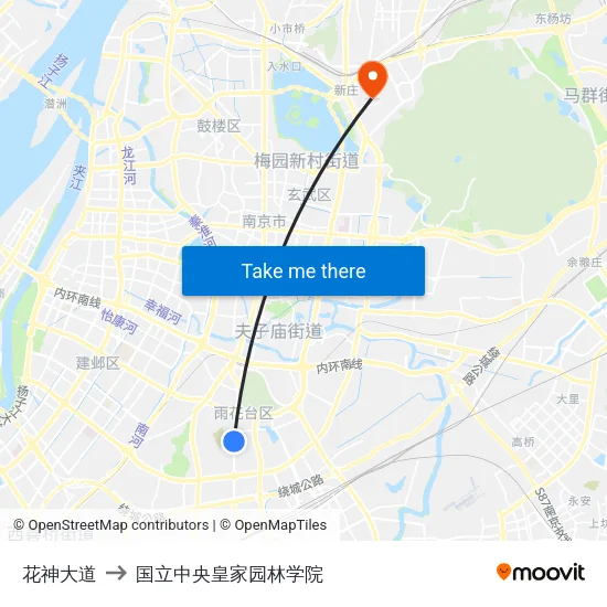 花神大道 to 国立中央皇家园林学院 map