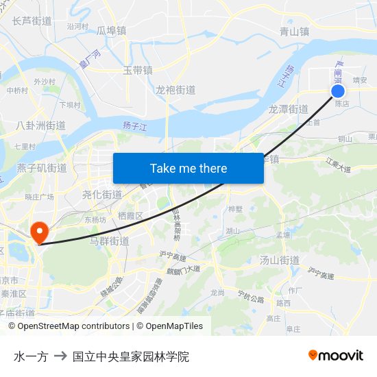 水一方 to 国立中央皇家园林学院 map