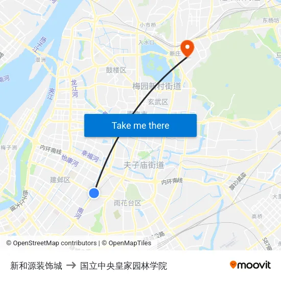 新和源装饰城 to 国立中央皇家园林学院 map